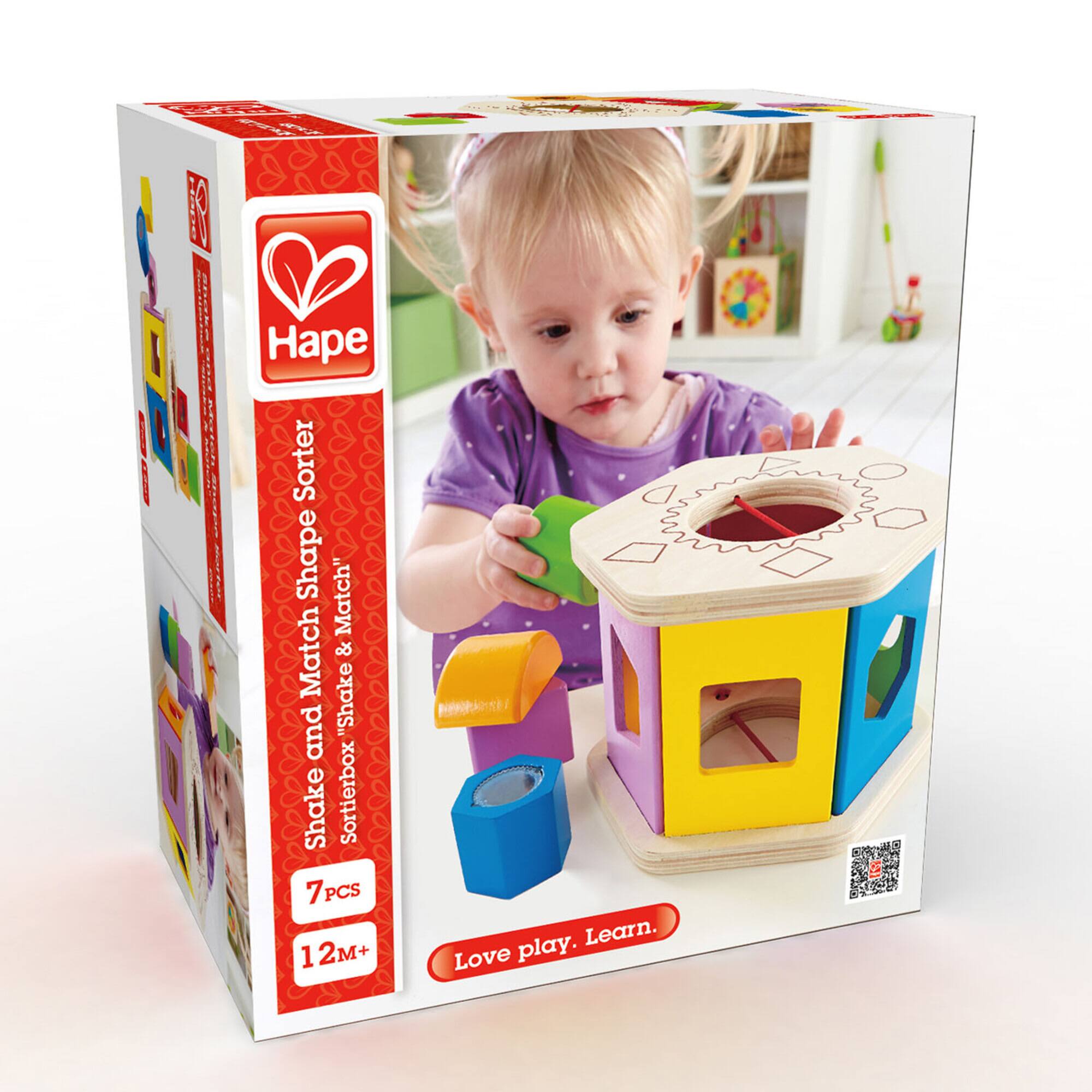 Hape Shake & Match Toddler Wooden Shape Sorter